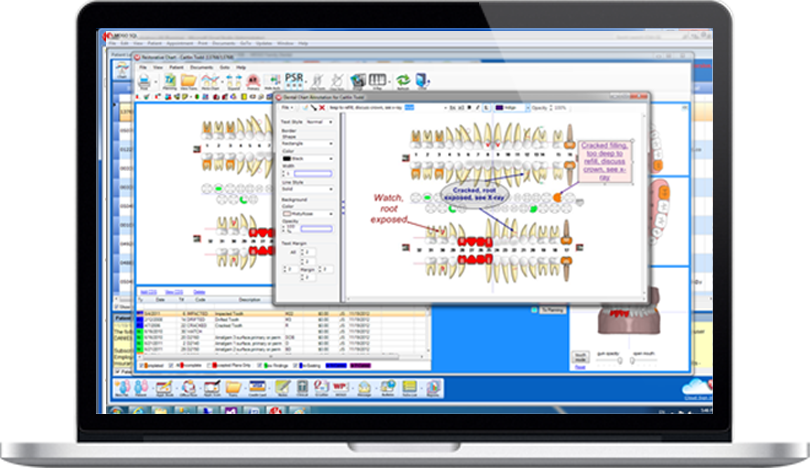 Dental Practice Management Software Image Annotation feature